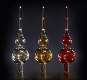 Krinner 76032 decorazione natalizia Ornamento per albero di Natale Vetro Rosso, Trasparente 1 pz