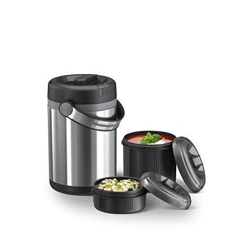 EMSA 509245 recipiente per cibo 1,7 L Antracite, Nero, Acciaio inossidabile