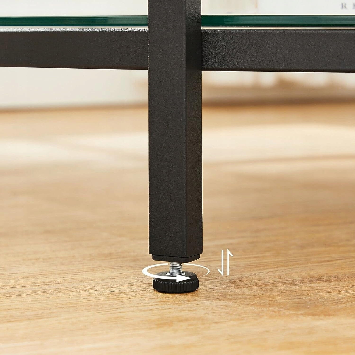 Tavolino rotondo Valora in marmo bianco con ripiano in vetro