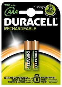Duracell Stays Charged, AAA Batteria ricaricabile Nichel-Metallo Idruro (NiMH)