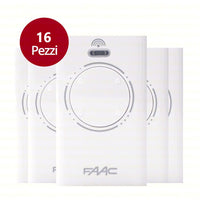 PACK 16 PEZZI TRASMITTENTE 433 MHZ LONG RANGE XT4 433 SLH LR BIANCA FAAC 787008