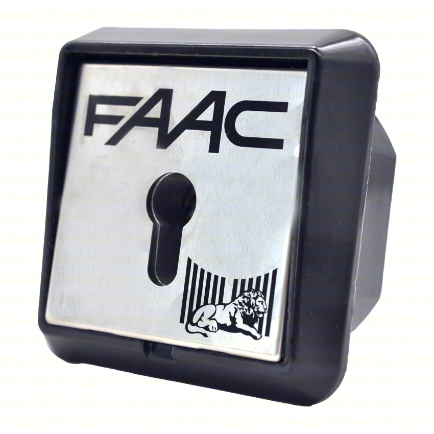 PULSANTE A CHIAVE E DI COMANDO DA INCASSO T21 I FAAC 401015 SISTEMA COMANDO
