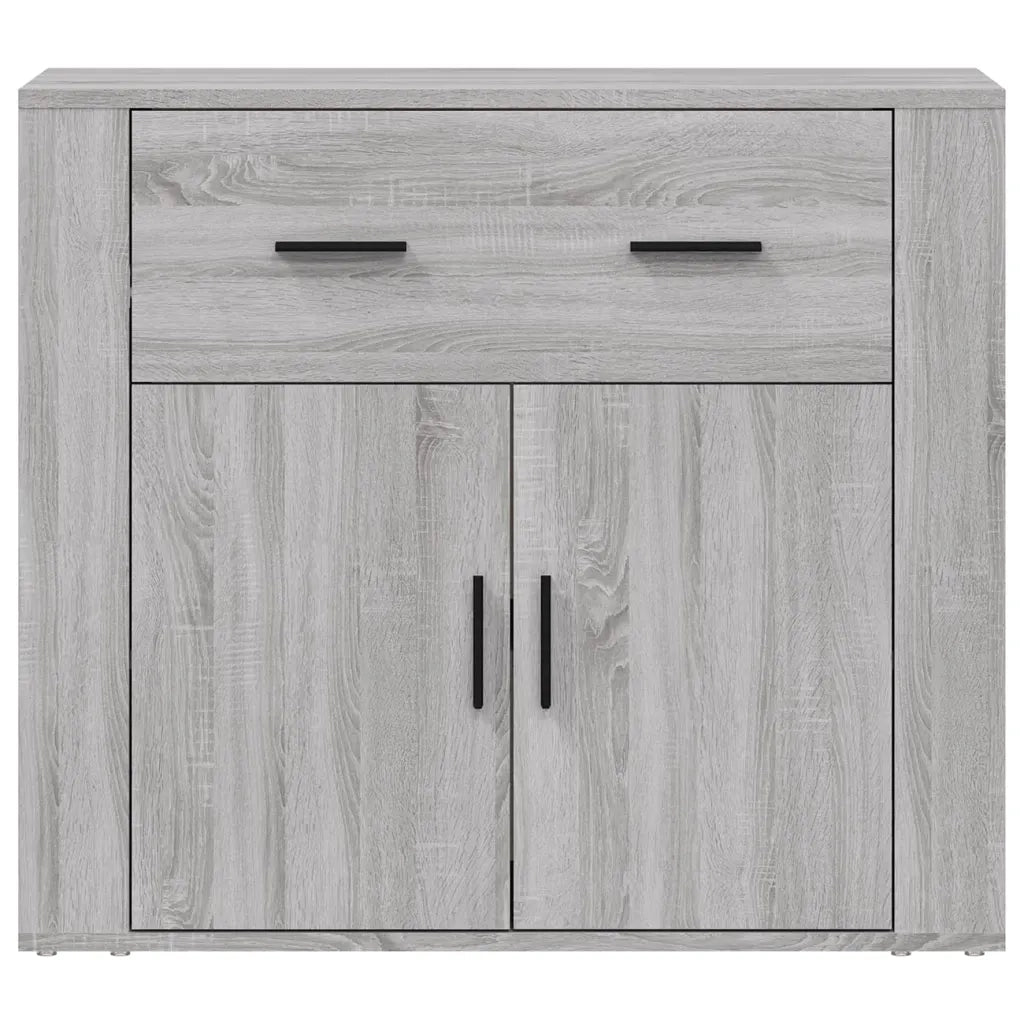 Credenza | Madia | Buffet da pranzo | Armadio da pranzo Grigio Sonoma 80x33x70 cm in Legno Multistrato
