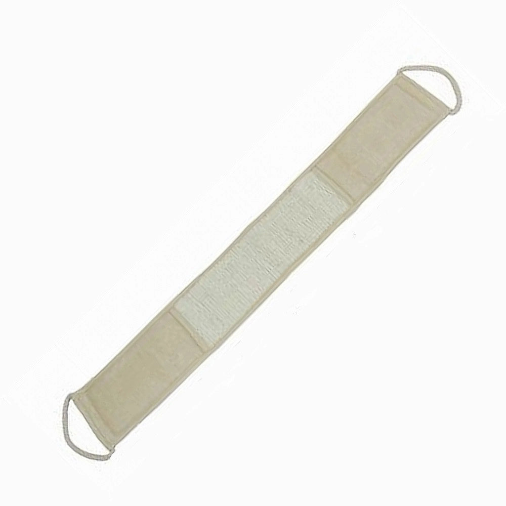 Trade Shop - Fascia Spugna Lavaschiena Esfoliante Bagno Doccia Striscia Lava Schiena Beige 79669 -