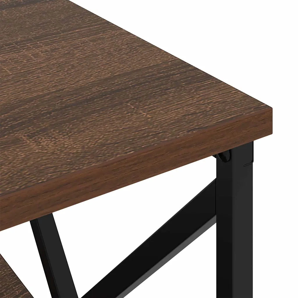 Comodino | Armadio da Notte | Mobiletto da notte Rovere Marrone 41,5 x 40,5 x 55 cm