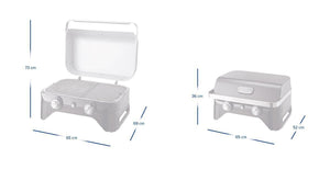 Campingaz Attitude 2100 LX Barbecue Da tavolo Gas Nero, Stainless steel 5000 W