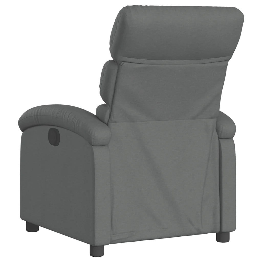 Divano Sedia-Poltrona Reclinabile in Tessuto Grigio Scuro 381698