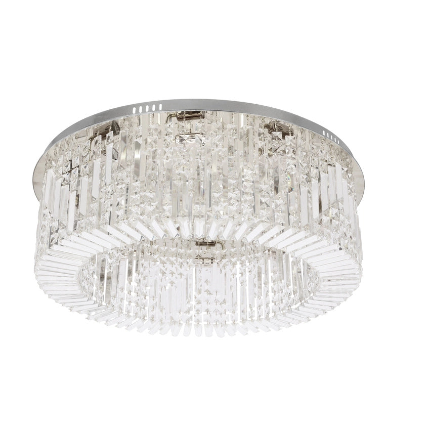 Plafoniera glamour cromata cristallo 10xE14 Candellux