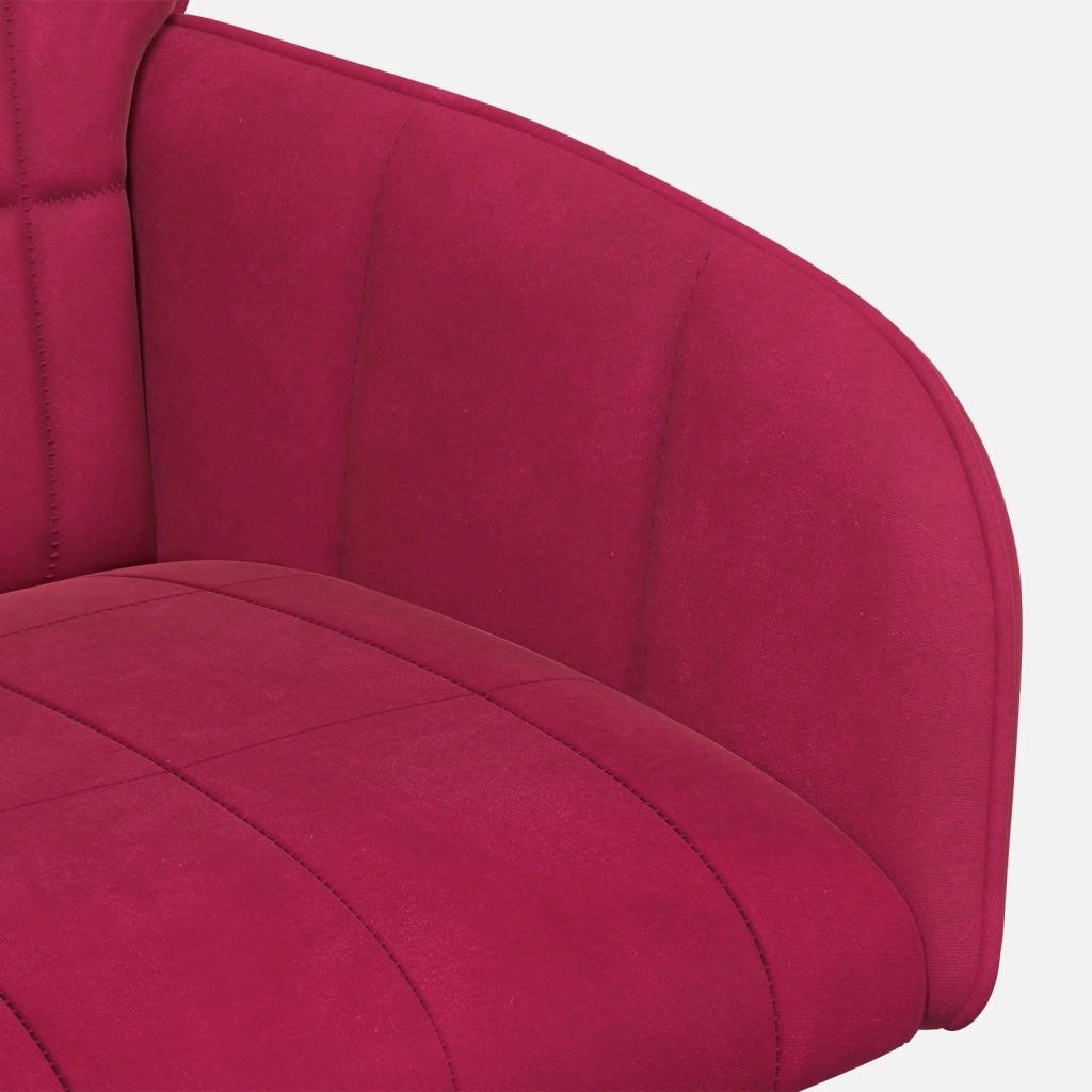 Sedie da pranzo 4 pcs Velluto (V) Rosso Vino 56,5 x 50 x 86 cm 3428169