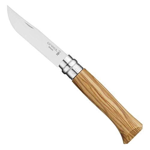 Opinel Coltello Virobloc inox n. 8 Ulivo Fodero Opinel