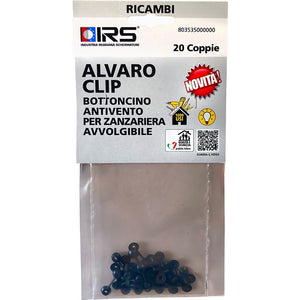 BOTTONE ANTIVENTO ALVARO CLIP PER ZANZARIERE