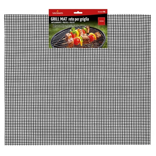 RETE ANTIADERENTE 45X40CM PER GRIGLIA BBQ.