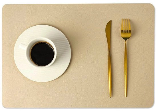 4 tappeti da tavola, tappeti antiscivolo in tessuto doppio, tappeti da tavola impermeabili e oleoresistenti, tappeti di isolamento termico per hotel, 43*30cm, Arancio
