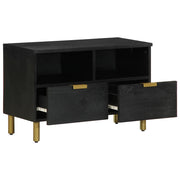 vidaXL Mobile Porta TV Nero 70x33x46 cm in Legno Multistrato