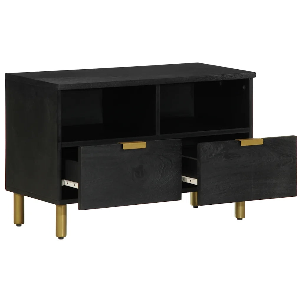vidaXL Mobile Porta TV Nero 70x33x46 cm in Legno Multistrato