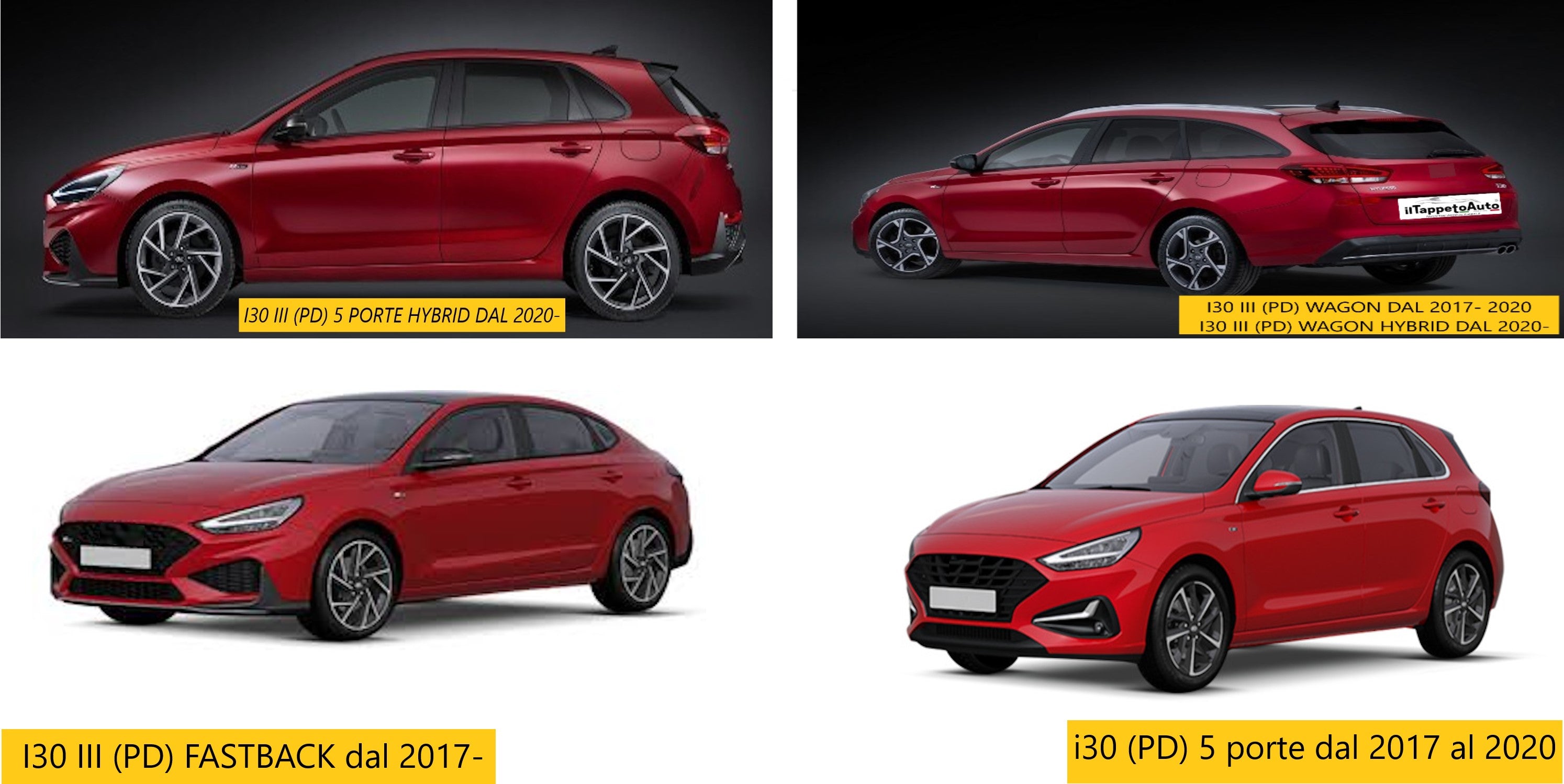 SPRINT05038 , Hyundai i30 5 porte SW Fastback dal 2017 al 2020, Hybrid 2020-