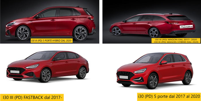 SPRINT05038 , Hyundai i30 5 porte SW Fastback dal 2017 al 2020, Hybrid 2020-
