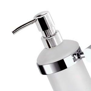 Dispenser in vetro bianco sabbiato - serie forma