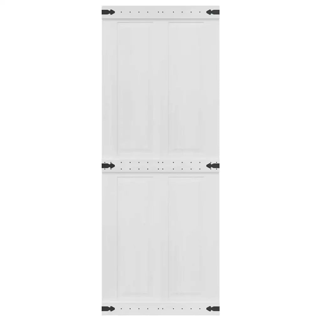 Porta del fienile Corona 80 x 210 cm Legno Massello di Pino