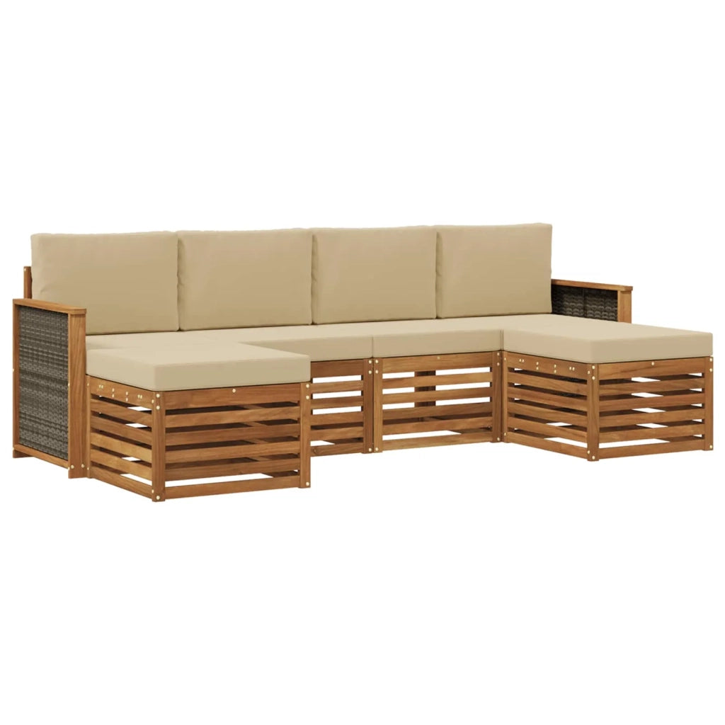 Set di divani da esterno 5 pz 3384679