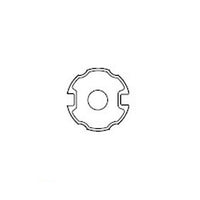 ADATTATORE TUBO TONDO OGIVA D78-59 X MOTORI SERIE 59 SMS-CMS APRIMATIC 43380/104