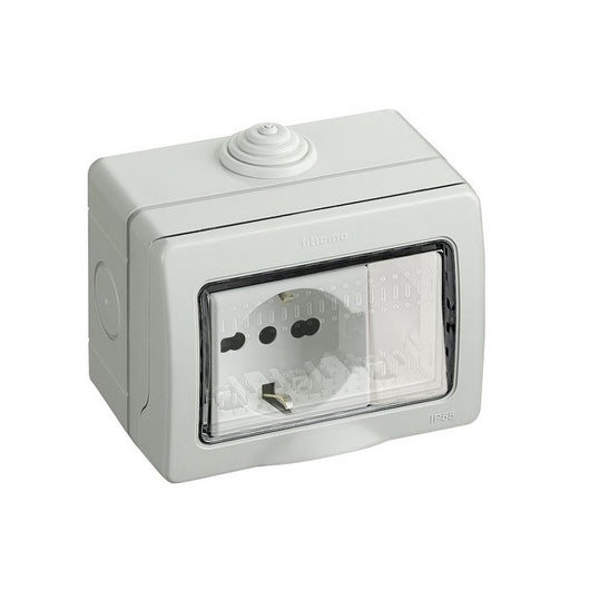 KIT PRESA SCHUKO BIPASSO 10/16A E DEVIATORE