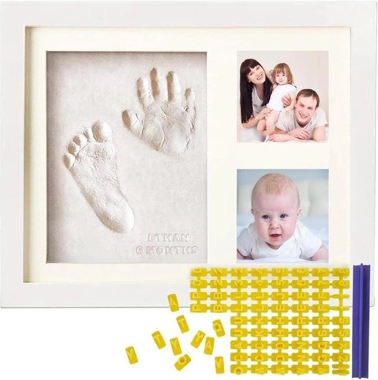 Set di impronte digitali e piedi per neonati, album di foto delle impronte digitali e dei piedi del bambino, decorazione per la festa di benvenuto del bambino e set di ricordi per la camera da letto dei bambini