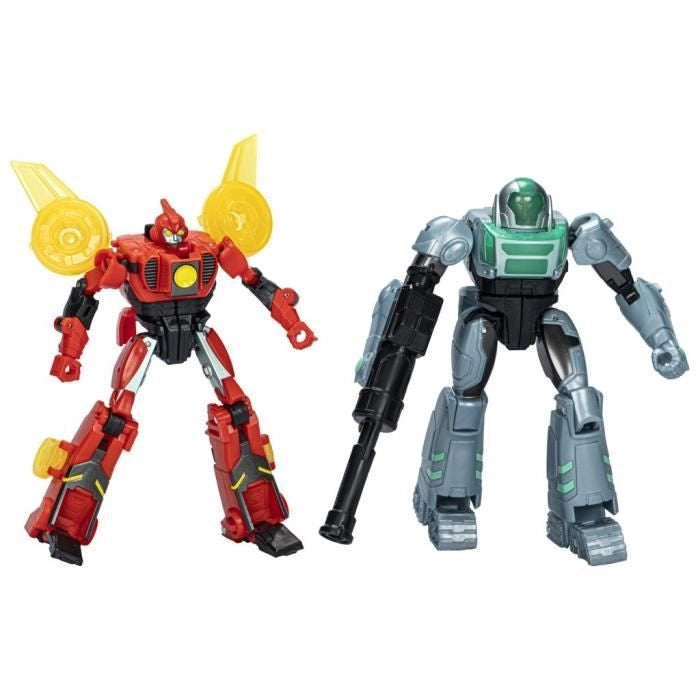 Action Figure Terran Twitch e Robby Malto, Giocattoli interattivi per ragazze e ragazzi, Transformers EarthSpark Cyber-Combiner, dai 6 anni