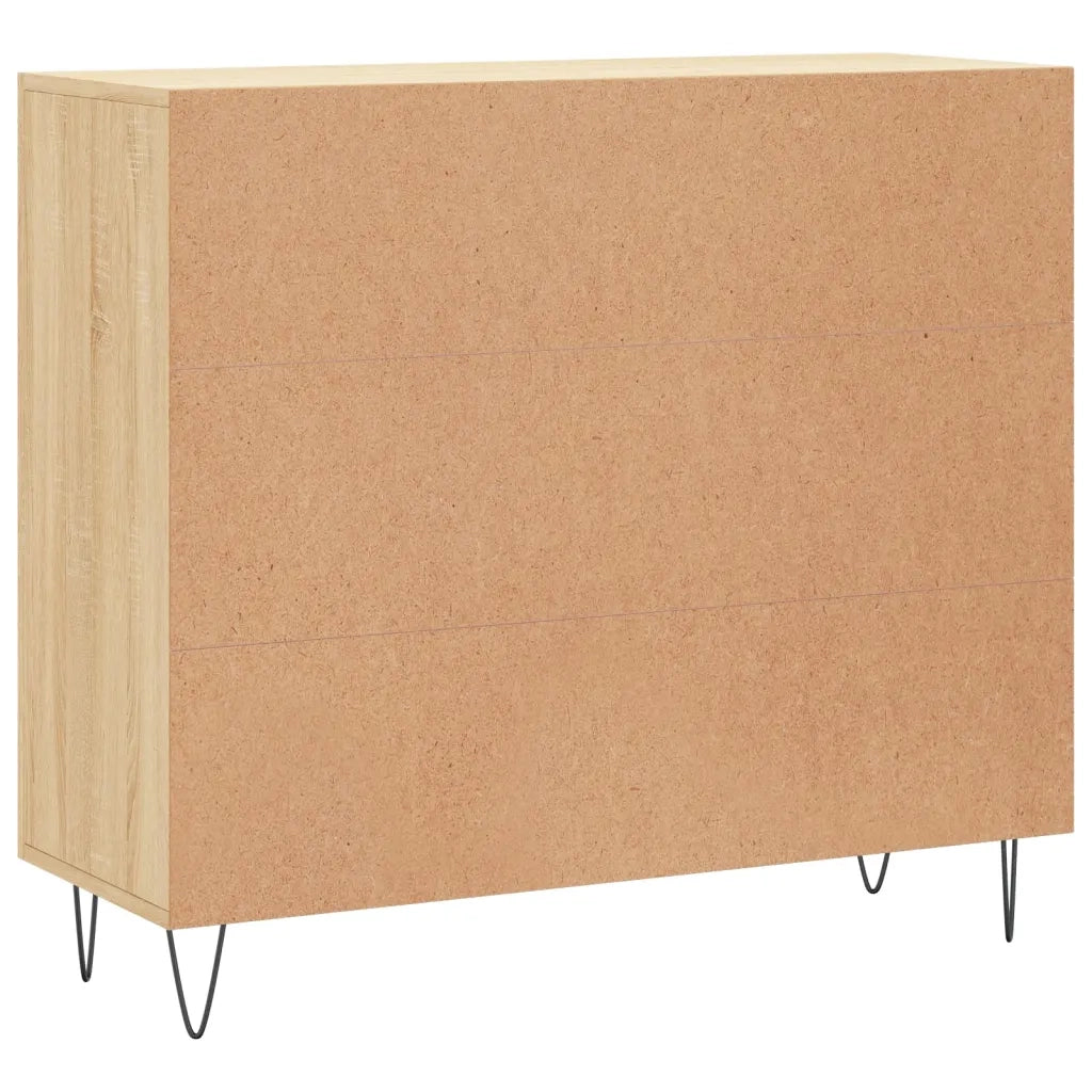 Credenza | Madia | Buffet da pranzo | Armadio da pranzo Rovere Sonoma 90x34x80 cm in Legno Multistrato