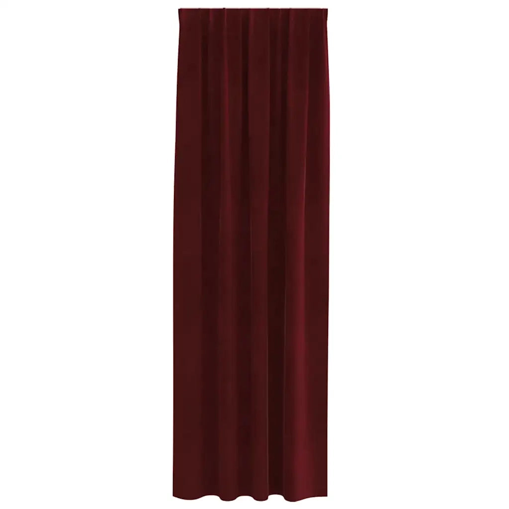 Tende oscuranti 2 pcs Rosso Vino 140 x 260 cm Velluto 4107307