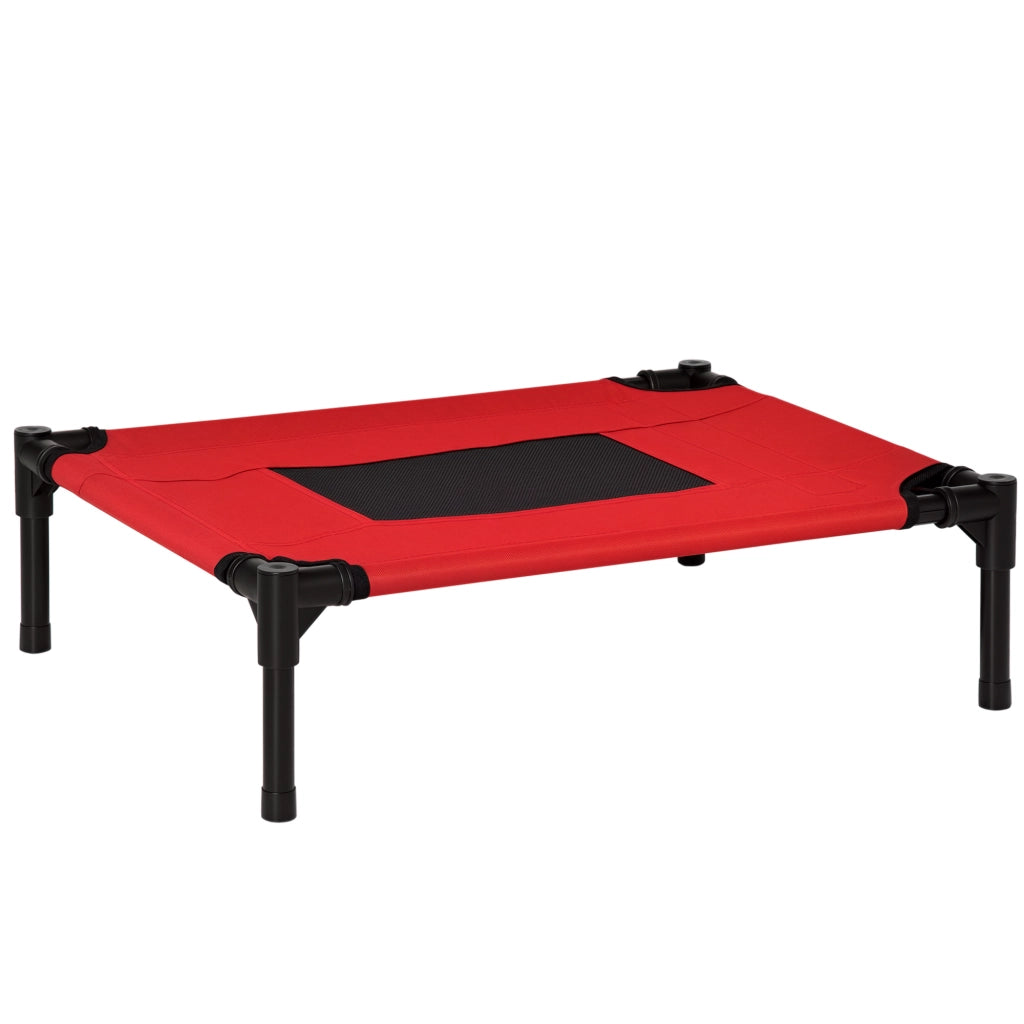 Letto per animali ¨C zephmum ¨C rosso e nero tessuto oxford 61x46x18 cm
