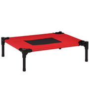Letto per animali ¨C zephmum ¨C rosso e nero tessuto oxford 61x46x18 cm