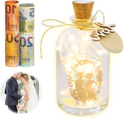 Luminaria personalizzata per il matrimonio - regalo unico per il matrimonio - contenitore per risparmio - regalo personalizzato - souvenir di matrimonio.