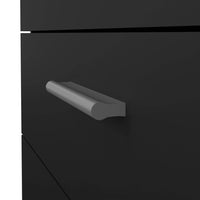 Cassettiera Arwen, Settimino multiuso, Comò camera da letto, Mobile con cassetti, 80x40 h68 cm, Nero