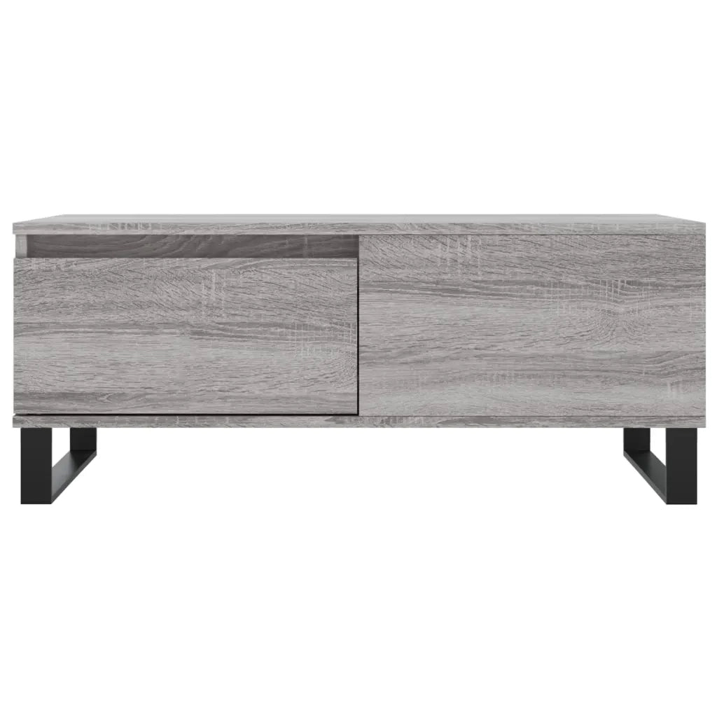 Tavolino Salotto-Tavolino da soggiorno-Tavolo Grigio Sonoma 90x50x36,5 cm Legno Multistrato 815247