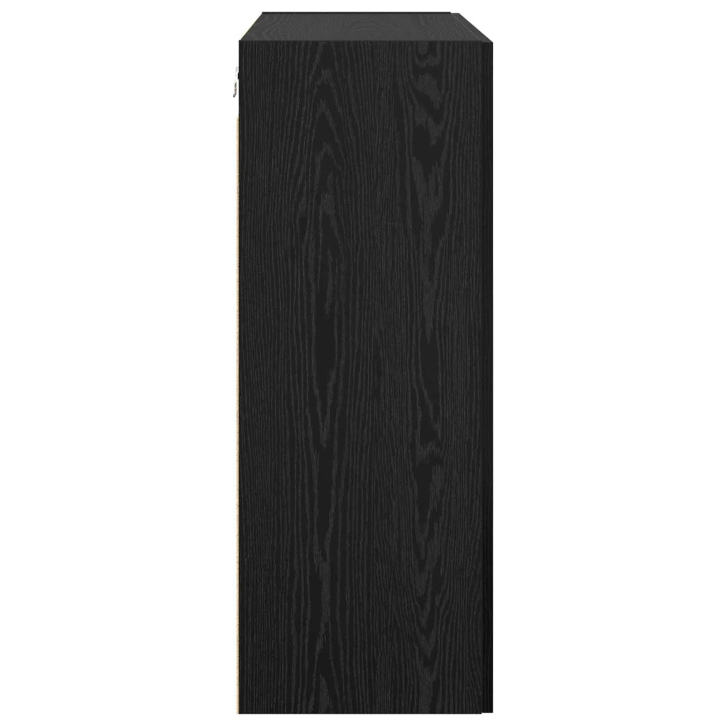 Armadietto a muro Rovere Nero 69,5 x 34 x 90 cm 879509