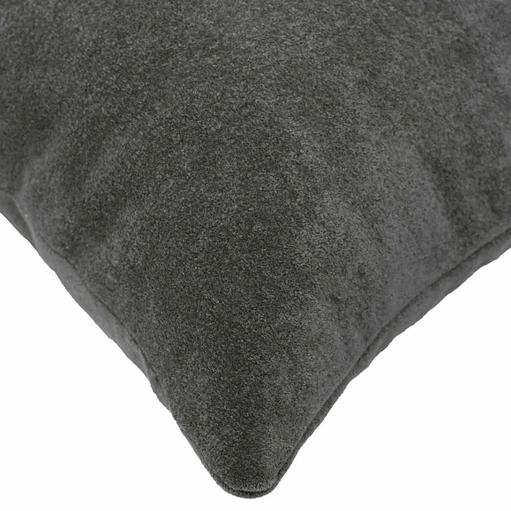 Federa 12 pcs HEERLEN Antracite 40 x 40 cm Fleece in microfibra 908526