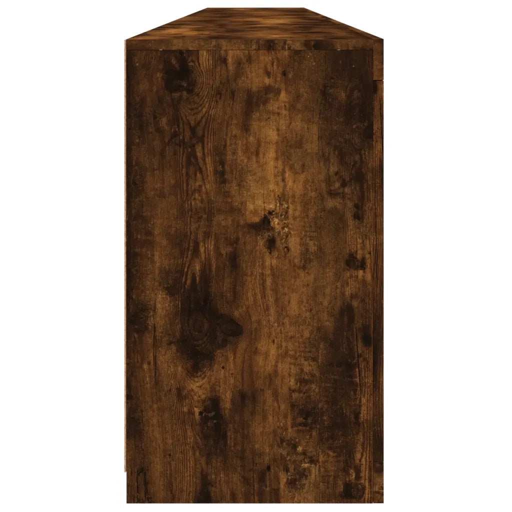 Credenza con Luci LED Rovere Fumo 283x37x67 cm 3209020