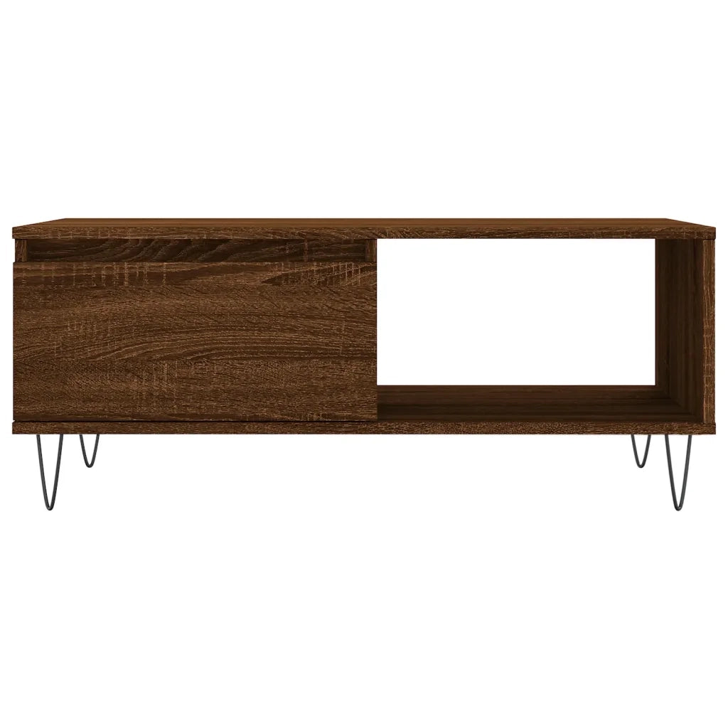 Tavolino da salotto | Tavolino da caff¨¨ | Tavolino da Soggiorno Rovere Marrone 90x50x36,5 cm in Multistrato