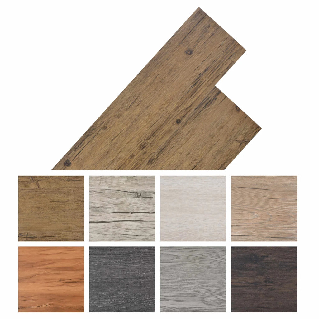 Tavole per Pavimenti 18 pz Marrone Noce 5,26 m2 PVC CFW4232079