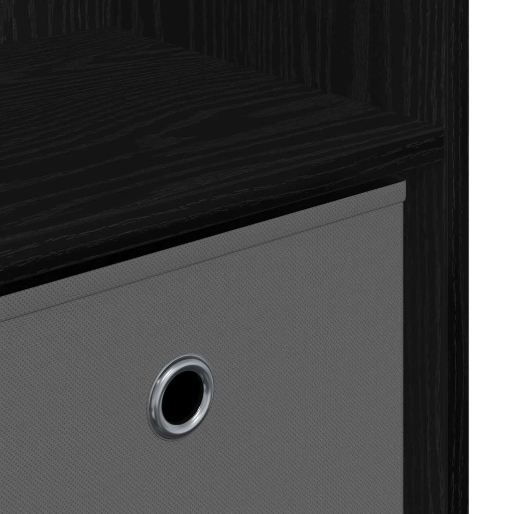 Credenza con cassetto Rovere Nero 88,5 x 27,5 x 63,5 cm 8000509