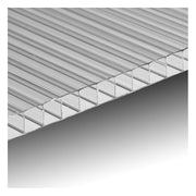 Lastra policarbonato alveolare spessore 6 mm 100 x 105 cm Trasparente
