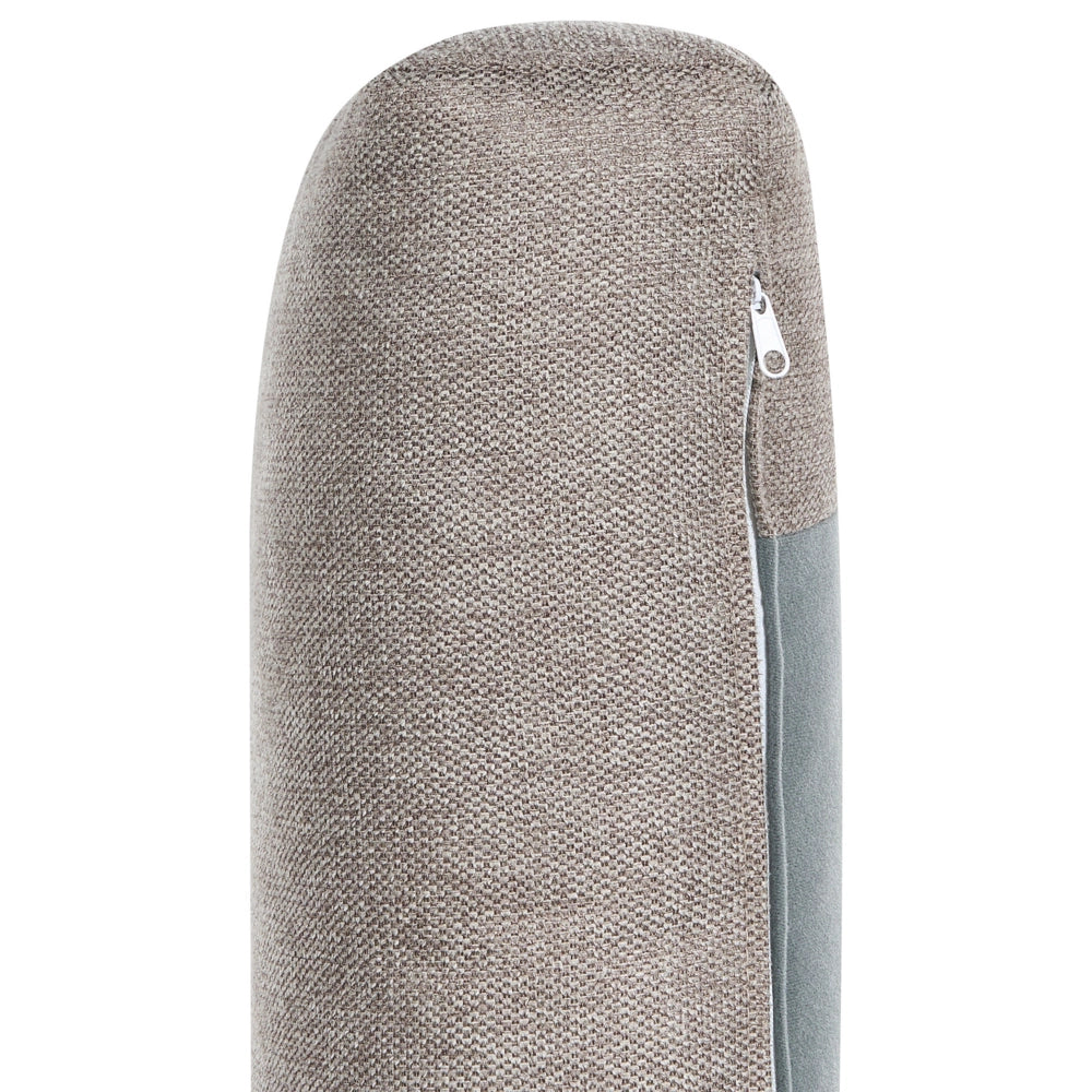 Set di 2 poltrone in tessuto taupe imbottite con schienale spesso imbottito Divano classico da salotto