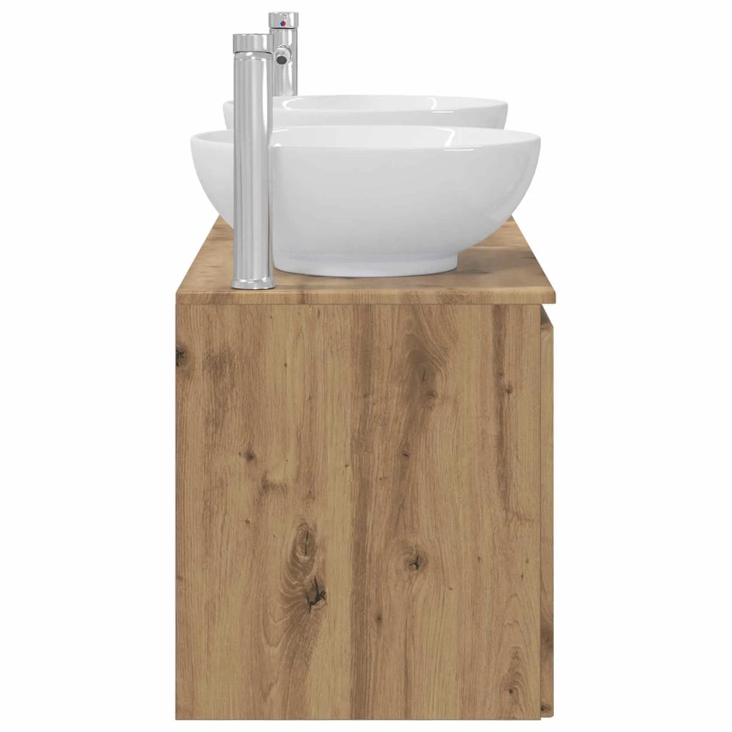 Set di Armadi da Bagno 3 pz Rovere Artigianale 3405706
