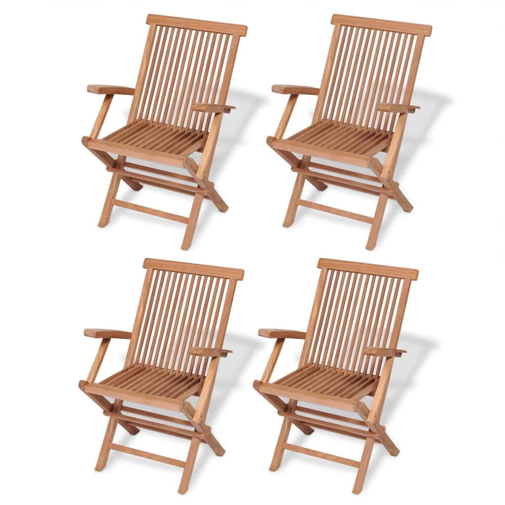 Set da pranzo da giardino 5 pezzi in legno massello di teak 02_0014770