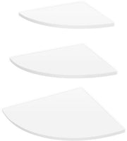 Regolatori di angolo in PVC - 3 pezzi - Bianco - Librerie aeree - Completamento di archiviazione murale - Duraturo e facile manutenzione - Regolatore di parete