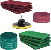 Set di spugne per pulizia - 10 pezzi spugne per pulizia - accessorio di montaggio per trapano - spazzola per tappeti - bagno cucina - 20 pezzi spugne per pulizia con spazzola metallica
