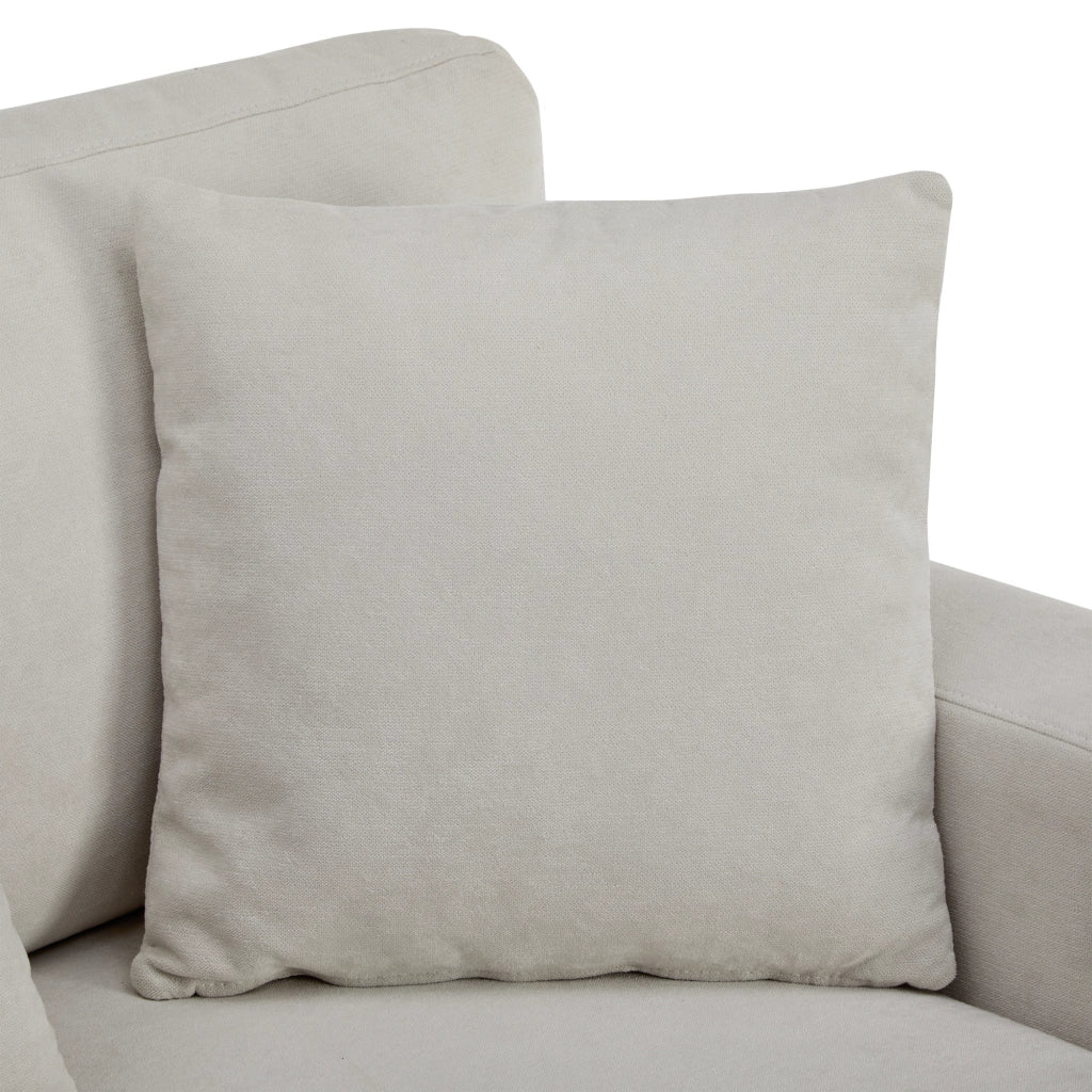 Divano angolare letto estraibile - Zephmum- Forma L cassetto scaffale integrato beige
