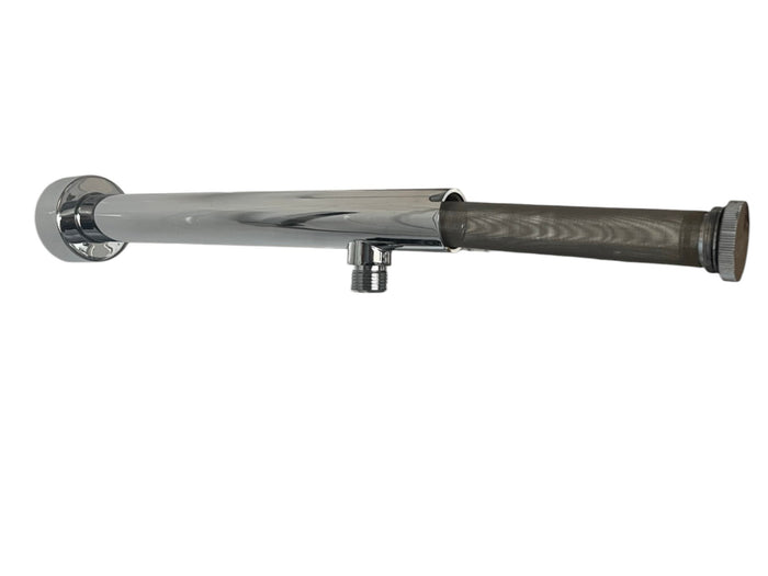 Braccio di sostegno doccia con filtro anti impurità da 40 cm, in ottone pesante