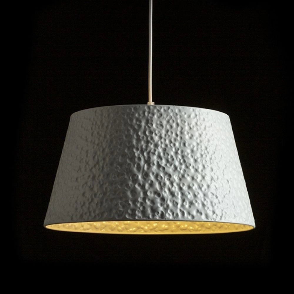 Lampadario BUCKY 40 a sospensione bianco/grigio metallo 230V E27 28W